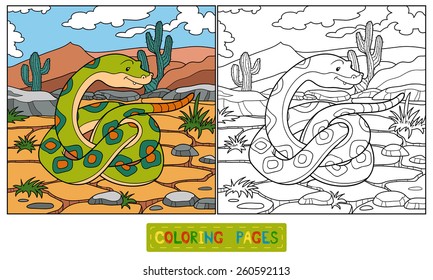 Coloring book (snake)