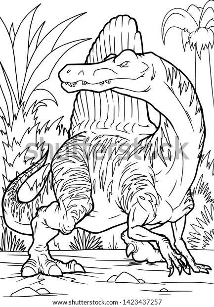 spinosaurus coloring page printable