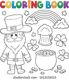 Coloring book St Patricks Day set 1 - eps10 vector illustration.