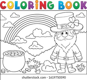 Coloring book St Patricks Day theme 3 - eps10 vector illustration.