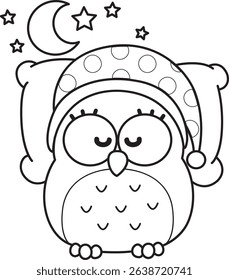 Coloring book of Sticker of violet owl daily activities.
outline of baby duck was sleeping
