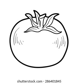Coloring book (tomato)