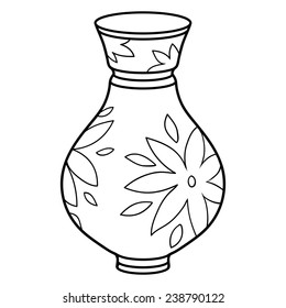 Coloring book (vase)