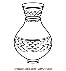 Coloring book (vase)