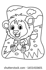 coloring book in vector design