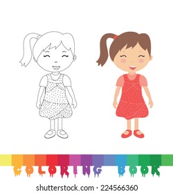 Coloring book - vector illustration.