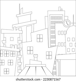 Coloring Book vector illustration graphic background