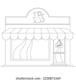 Fondo gráfico de la ilustración del vector del libro de coloreado