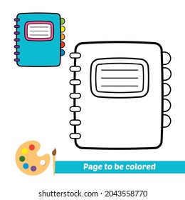 Coloring book, book vector image