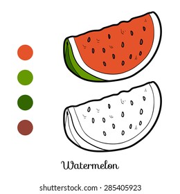 Coloring book (watermelon)