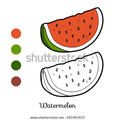 Coloring book (watermelon)