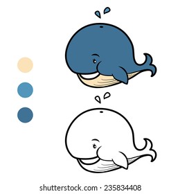 Coloring book (whale)