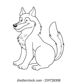 Coloring book (wolf)