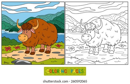 Coloring book (yak)