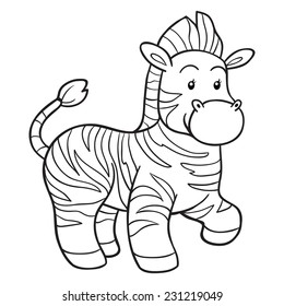 Coloring book (zebra)