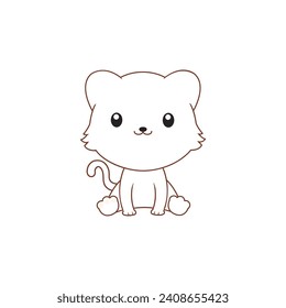 coloring books cute kitten heads cute