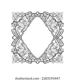 La ilustración de la ventana abierta del libro de colores es perfecta para aquellos que disfrutan agregando su propio toque creativo a las páginas de color.