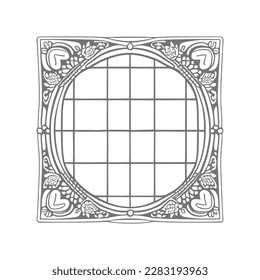 The coloring book's open window illustration is perfect for those who enjoy adding their own creative touch to coloring pages.