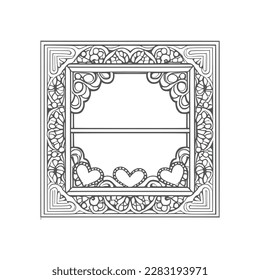 The coloring book's open window illustration is perfect for those who enjoy adding their own creative touch to coloring pages.