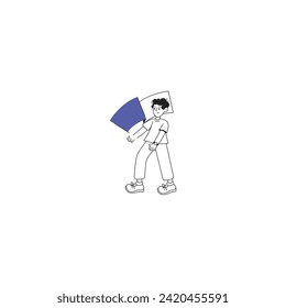 coloring books standing person poses person