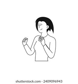 coloring books vector person poses illustration