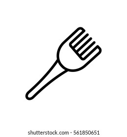 coloring brush icon illustration isolated vector