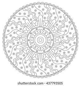 Coloring Butterfly Round Ornament