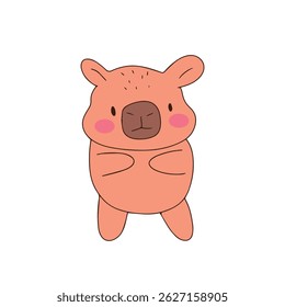 coloring capybaras cartoon animal design