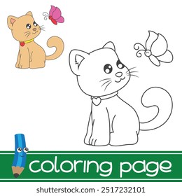 colorir gato para crianças atividade