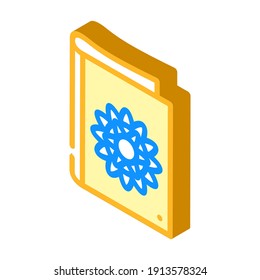 colorear para niños vector de icono isométrico. signo de color para niños. ilustración de símbolo aislado