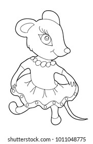 8,172 Mouse coloring page Images, Stock Photos & Vectors | Shutterstock