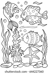 5,204 Under the sea outline Images, Stock Photos & Vectors | Shutterstock