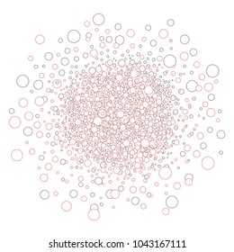 The coloring of the circles