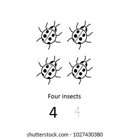 coloring, counting and writing number for kids