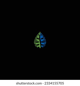 Coloring Creative leaf icon design 