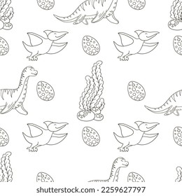 Colores lindos de dinosaurios sin fisuras