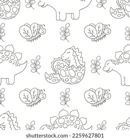 Colores lindos de dinosaurios sin fisuras