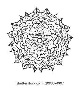 colorido de fondo vectorial de mandala floral