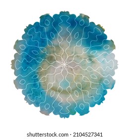 coloring floral mandala vector background