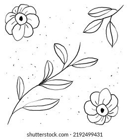 Farbgebung, Blumendesign, Vektorgrafik 10 oder EPS10
