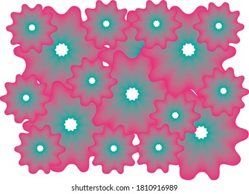 Diseño y fondo de flores de color