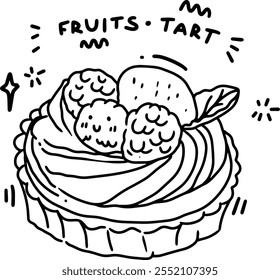 Começar a colorir frutas para modelos.