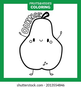 quince coloring page