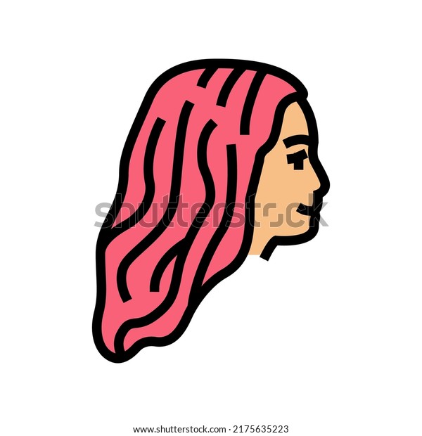 coloring hair color icon vector. coloring\
hair sign. isolated symbol\
illustration