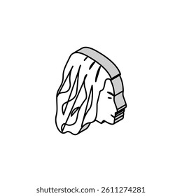 coloring hair isometric icon vector. coloring hair sign. isolated symbol illustration