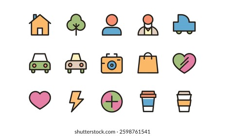 Coloring Icon Design white background