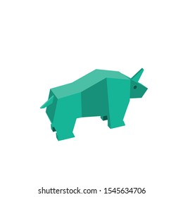 coloring icon illustration of rhinoceros