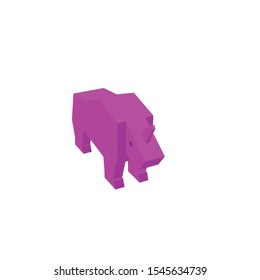 coloring icon illustration of rhinoceros