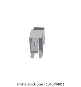 coloring icon illustration of rhinoceros