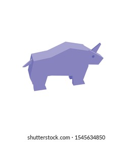 coloring icon illustration of rhinoceros